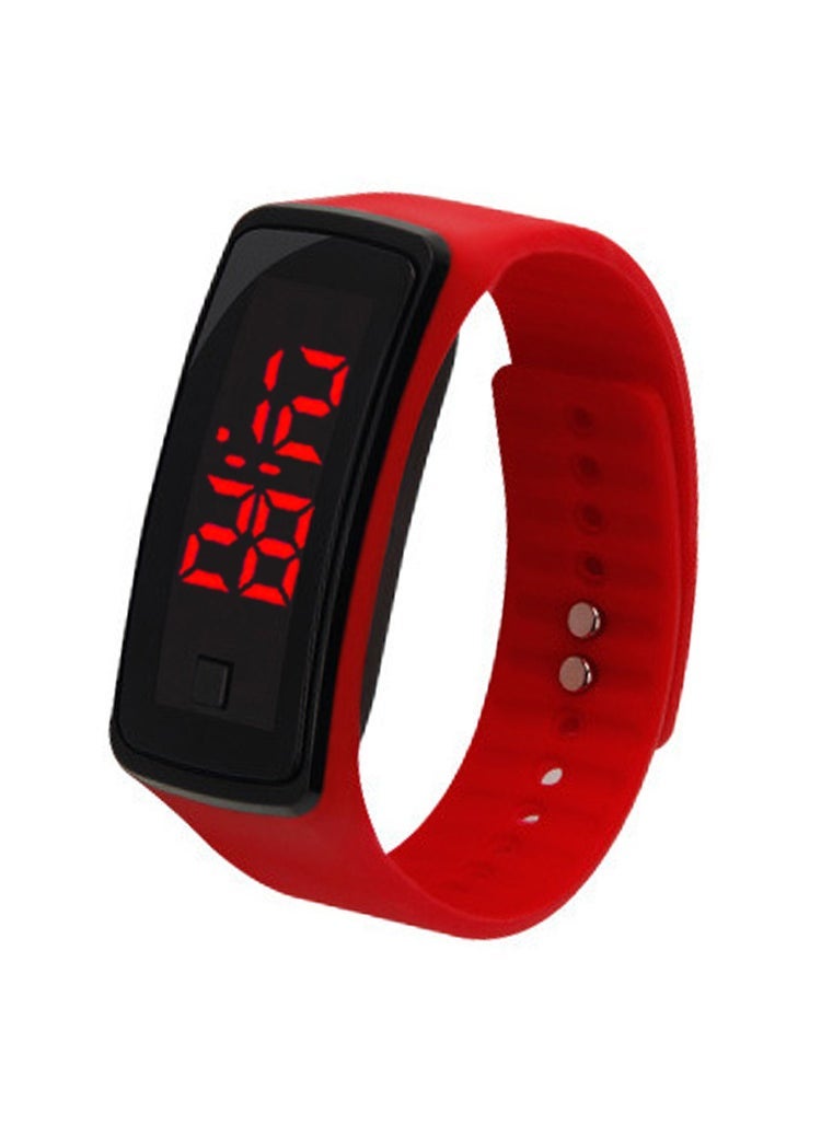 Stylish Sports LED Wristwatch Unisex Red