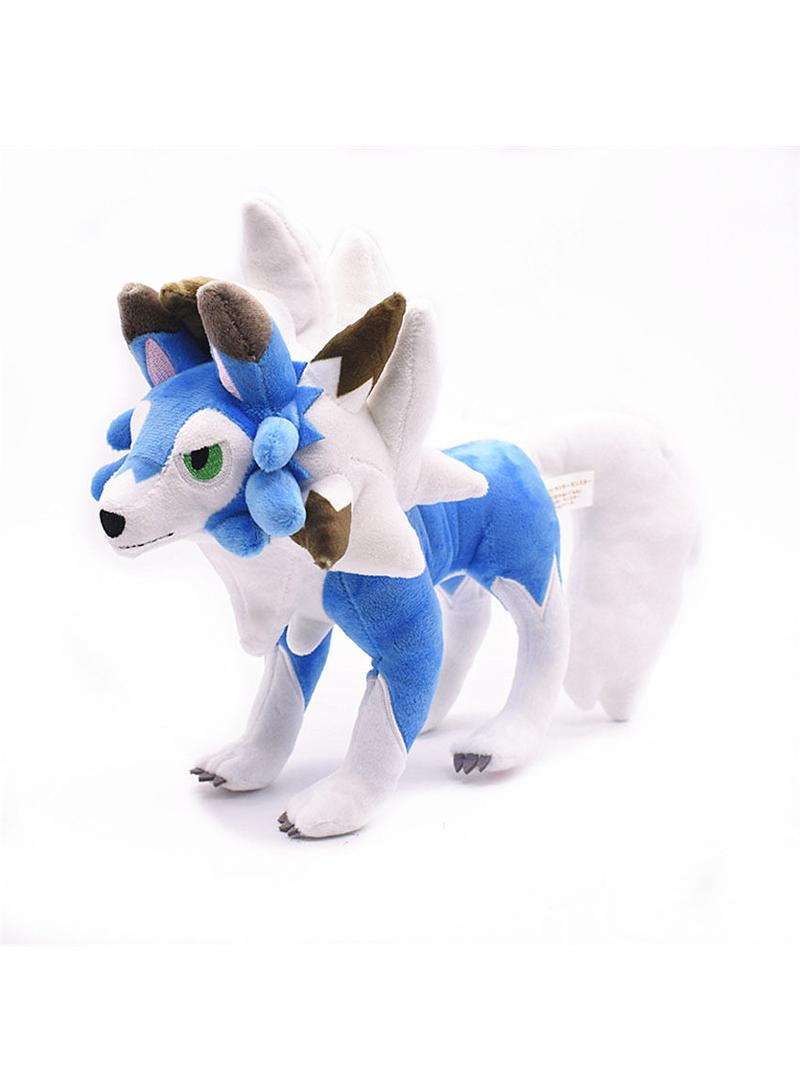 Bluejw 1-Piece Pocket Monsters Figure Lycanroc Plush Toys 23cm - Image 1