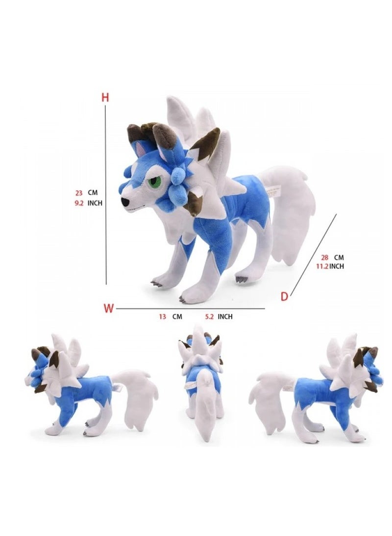 Bluejw 1-Piece Pocket Monsters Figure Lycanroc Plush Toys 23cm - Image 3