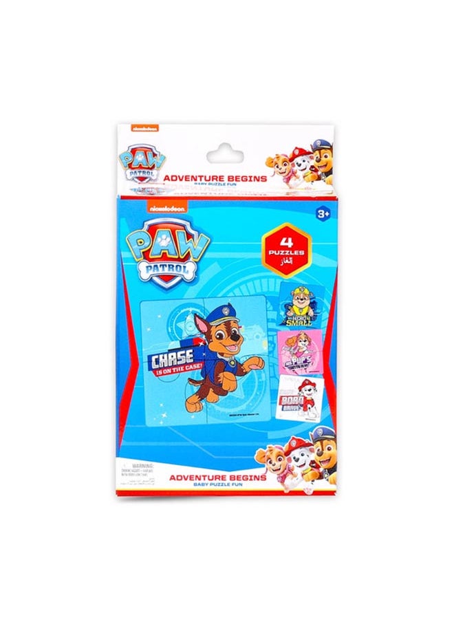 nickelodeon Paw Patrol-Adventure Begins Baby Puzzle Fun 4 In 1 Puzzles 3 Years And Above  - Image 2