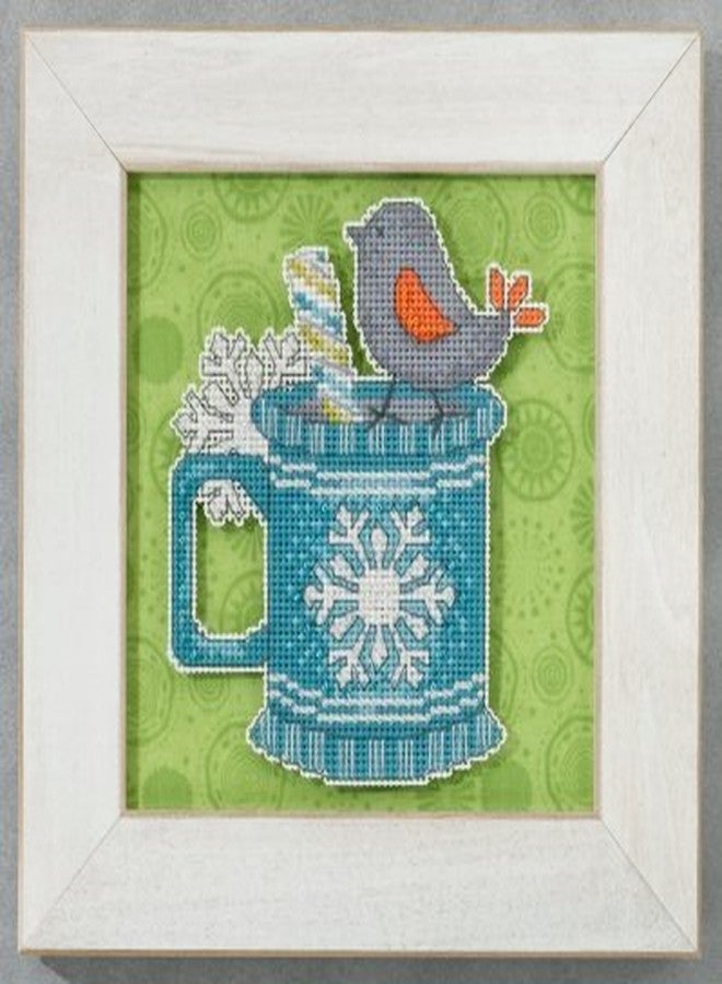 Peppermint Tweet Beaded Christmas Cross Stitch Kit 2015 Debbie Mumm Winter Cheer DM205102