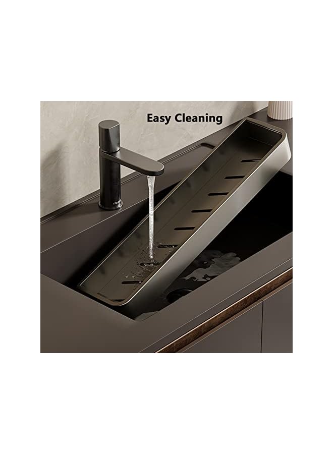 Raxoom Bathroom Shelves Wall Mounted Shower Caddy Rustproof Shower Rustproof Titanium Alloy Shower Organizer Racks for Bathroom Kitchen (Large with Bar) - Image 5