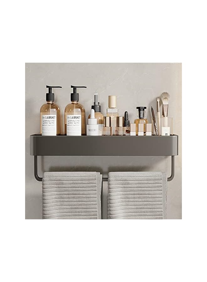 Raxoom Bathroom Shelves Wall Mounted Shower Caddy Rustproof Shower Rustproof Titanium Alloy Shower Organizer Racks for Bathroom Kitchen (Large with Bar) - Image 2