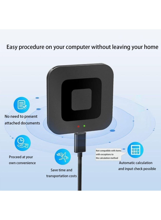 Usb2.0 Square Smart Card Reader ATMCAC DNI IC Bank Card Tax Return Smart Card Reader-Color:Usb Interface - Image 2