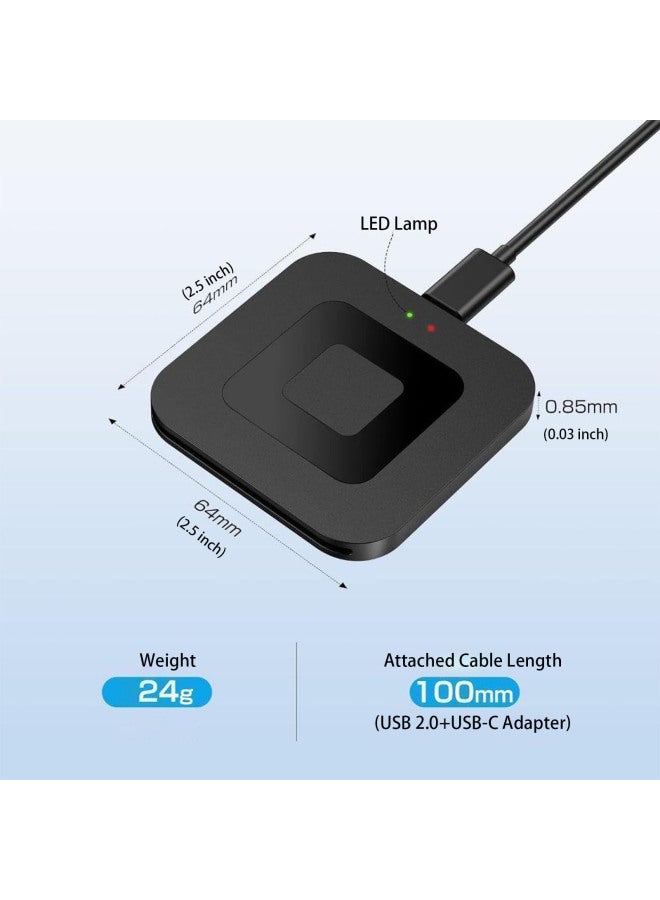 Usb2.0 Square Smart Card Reader ATMCAC DNI IC Bank Card Tax Return Smart Card Reader-Color:Usb Interface - Image 3