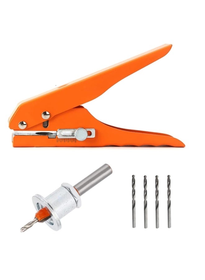 3 × 10 mm Wood Counterbore Drill Bit with Adjustable Depth Stop, 10 mm Plug Cutter for Wood & PVC Screw Hole Covers, Includes 4 Replacement Drill Bits, Counterbore & Plug Cutter Set - Image 1