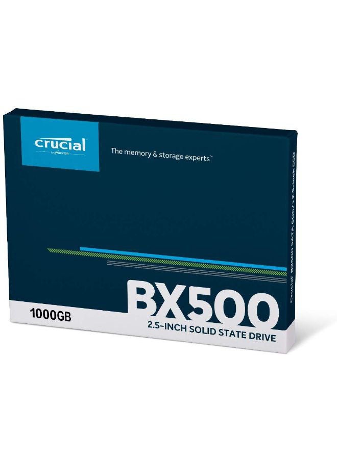 كروشيال BX500 SATA 2.5 بوصة SSD داخلي، سعة 1 تيرابايت، قراءة تسلسلية 540 ميجا بايت/ثانية، كتابة تسلسلية 500 ميجا بايت/ثانية، قدرة تحمل 360 تيرابايت TBW SSD، أسود | CT1000BX500SSD1 - Image 4
