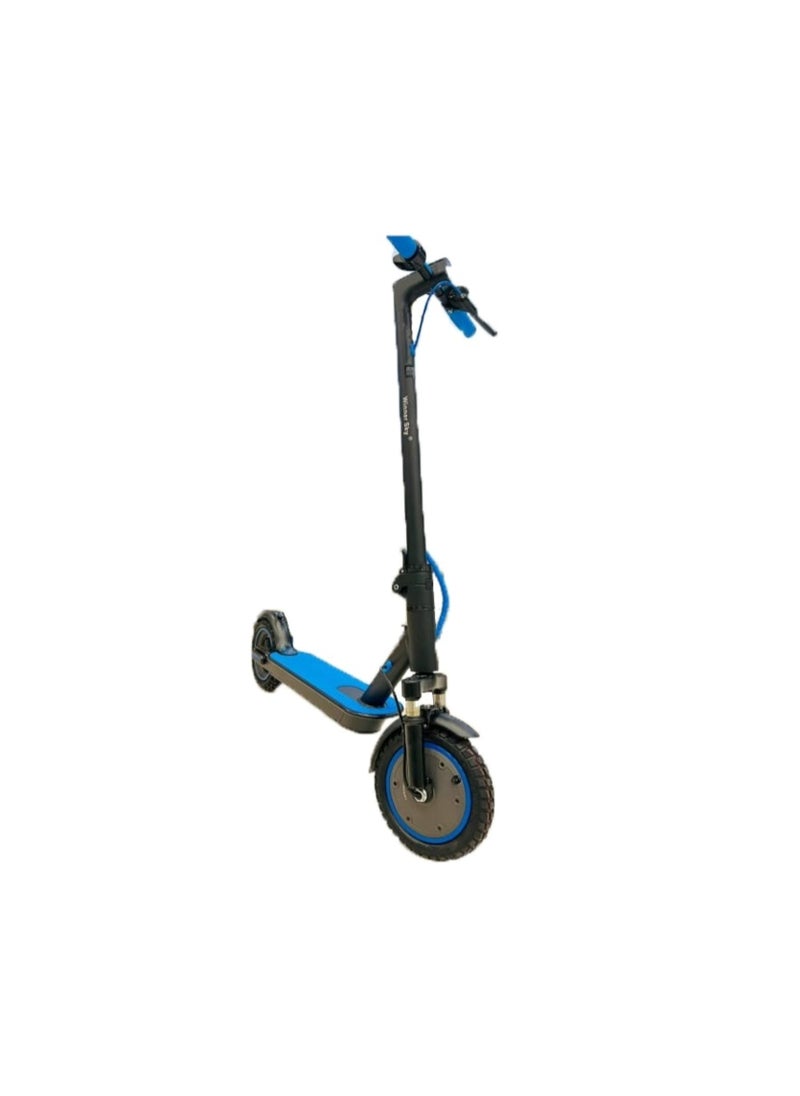 Winner Sky Electric Scooter Speed 35 KM Front Side Suspension Motor 350W with Bluetooth Off Road Tyre and Light Blue  - Image 3