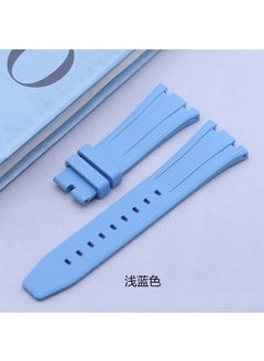 Generic GA2100/GM2100 Series Custom AP Rubber Watch Strap Light blue 