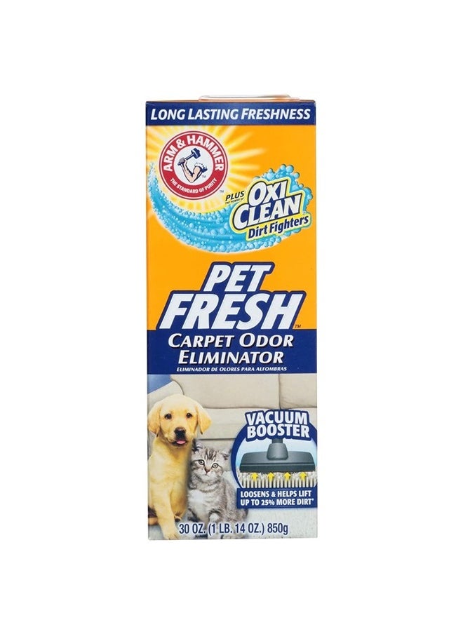Arm & Hammer Carpet Pet Fresh Odor Eliminator 30 Oz, Pack of 3  - Image 2