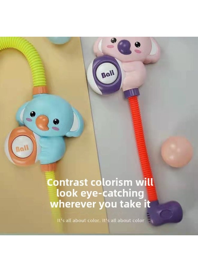 Generic - Children's Bath Toy Elephant Koala Electric Shower Sprinkler Water Sprinkling Bath Internet Red Same-Specifications:Green Elephant Shower Battery Version + Electric Crab Bubble Machine - Image 1
