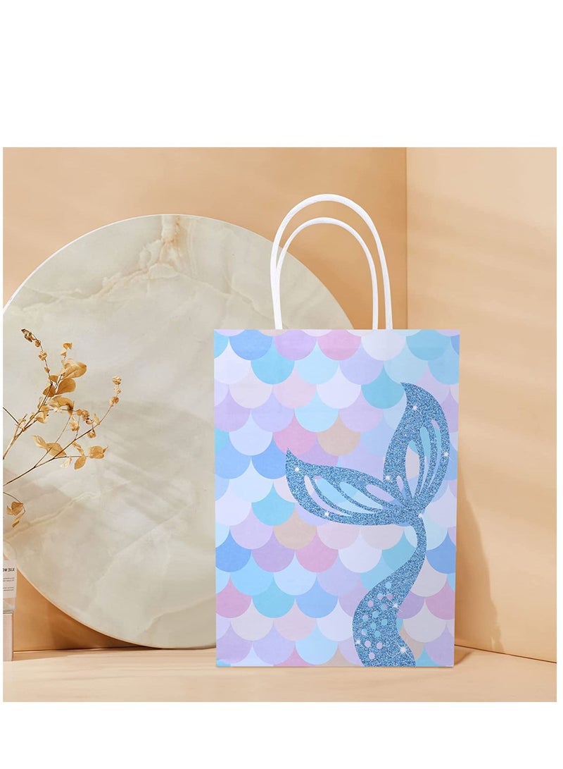 20pcs Mermaid Party Goodie Bags Blue
