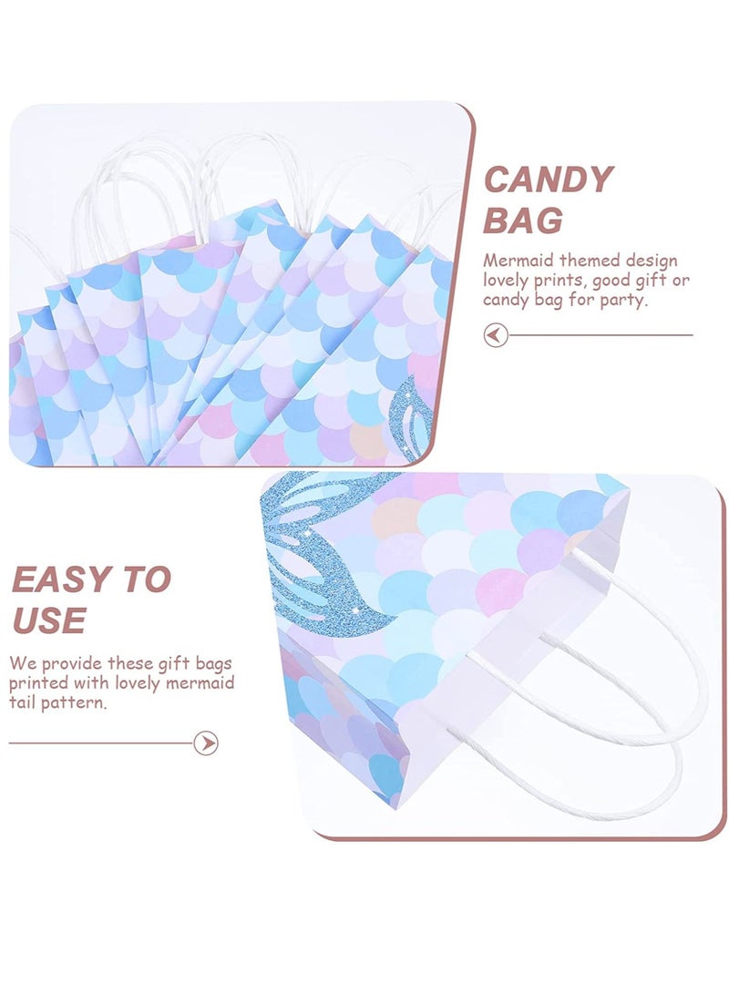 20pcs Mermaid Party Goodie Bags Blue