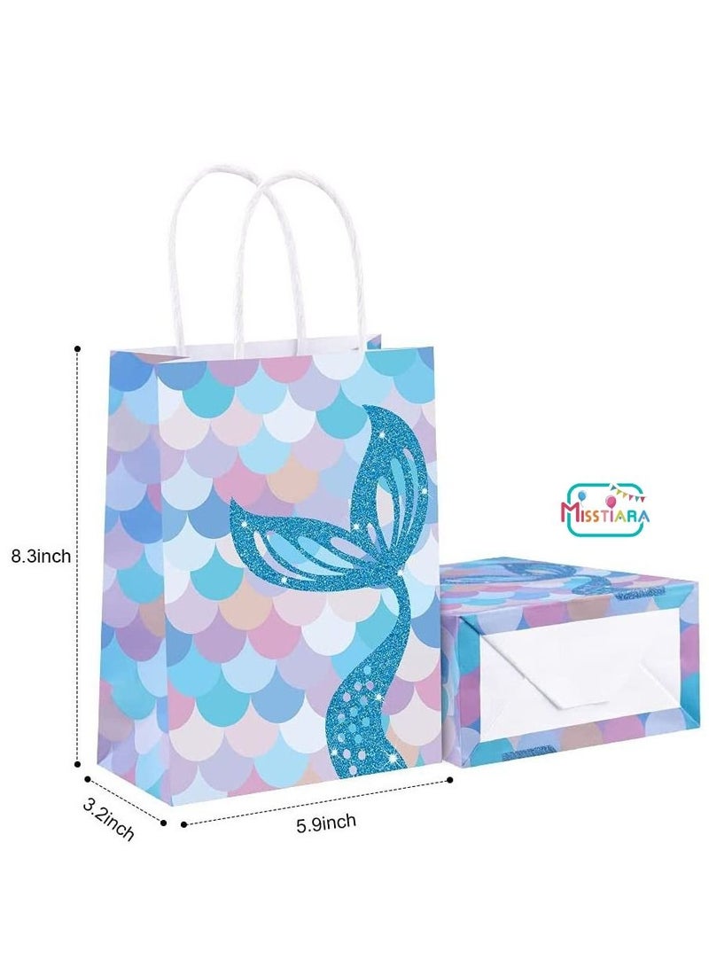 20pcs Mermaid Party Goodie Bags Blue