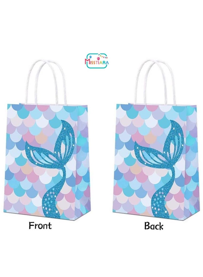 20pcs Mermaid Party Goodie Bags Blue