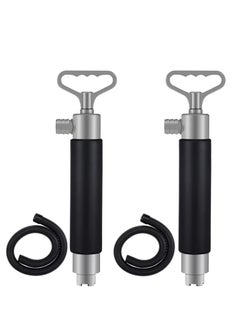 Excefore 2 Pack Kayak Hand Pump, 16.1 Inch Manual Portable Kayak Hand Water Pumps with Hose,Suitable for Kayak Rescue Outdoor Survival (Black Gray)  - Image 1