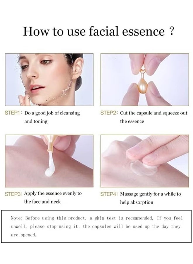 YZKMSKIN Nourishing Anti-Aging Night Serum, Vitamin E Face Serum for Dark Spots, Wrinkle Reduction & Skin Brightening, Face Serum for Women (30PCS) - Image 2