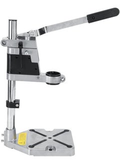 Drill Stand for Hand Drill, Universal Bench Clamp Drill Press Floor Stand Workbench Repair Tool for Drilling Collet Workshop,Single Hole Aluminum Base