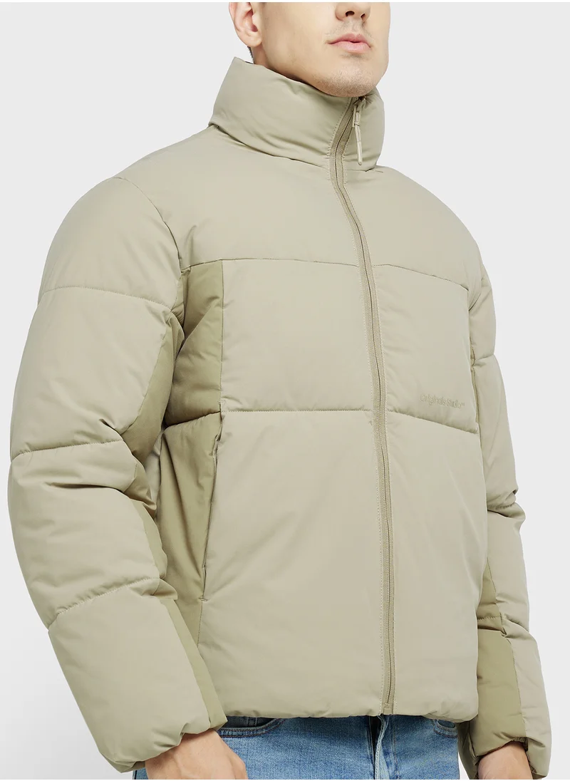 JACK & JONES Zip Through Puffer Jacket