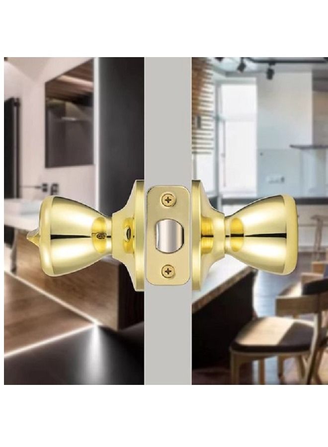 Kwikset Tylo Privacy Door Knob - Gold - Image 1
