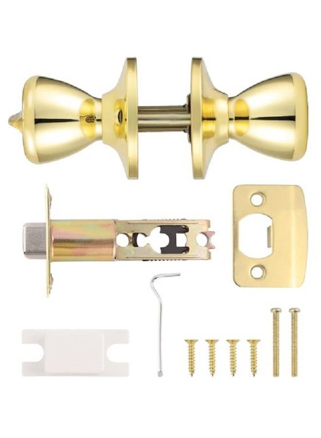 Kwikset Tylo Privacy Door Knob - Gold - Image 4