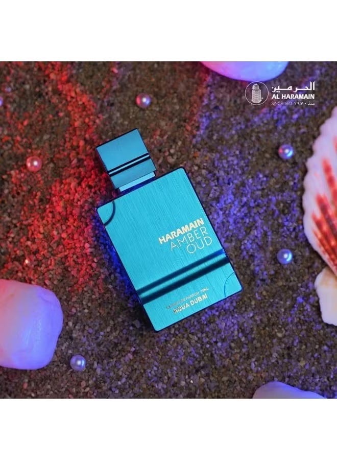 Al Haramain Haramain Amber Oud Aqua Dubai 100ml Extrait de Parfum | Luxury Fragrance with Bergamot, Amber, Musk & Vanilla | Fresh, Elegant, and Long-Lasting | Inspired by Dubai's Aquatic Allure - Image 2