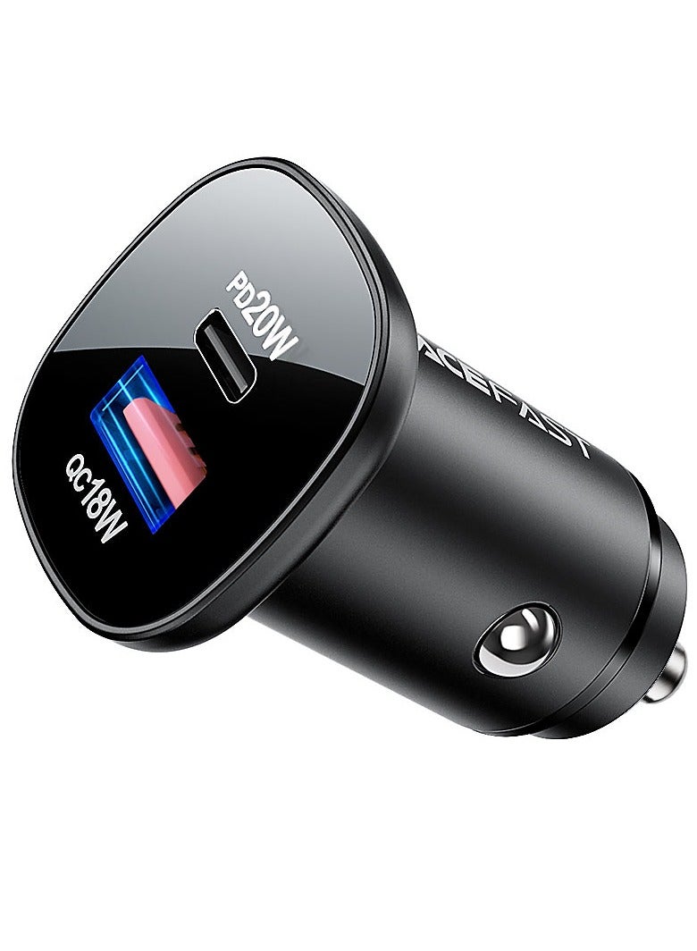 ACEFAST Fast Charge Car Charger B1 38W (1xUSB-C+1xUSB-A) - Image 1
