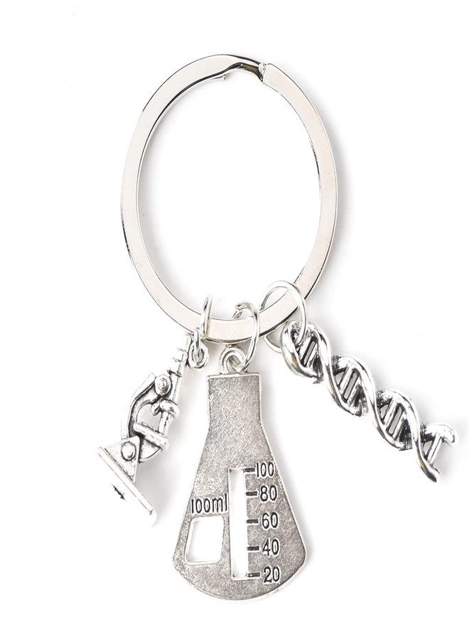 yaozeio Chemistry Teachers Students Gifts Keychain for Graduation Birthday Gifts for Teacher Student Science Keychains Key Ring Gift for Chemistry Lovers Future Chemists Gift for Laboratory Scientists - Image 1