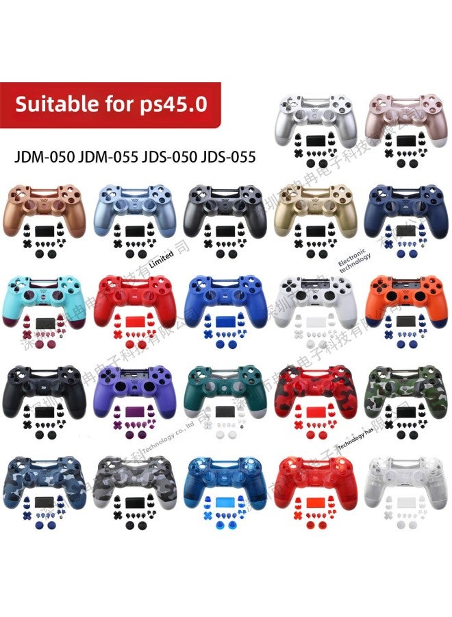 Ps4 Gamepad 5.0 Handle Shell With Full Set Of Buttons PS4 JDS-050 JDS-055 Front And Rear Replacement Shell-Product Color:White + Beige  - Image 2
