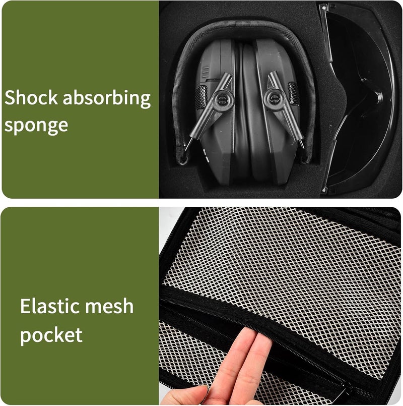 PAIYULE Case for Walker's Razor Slim Electronic Earmuffs/for Howard Leight Shooting Hunting Hearing Ear Protection - Image 2