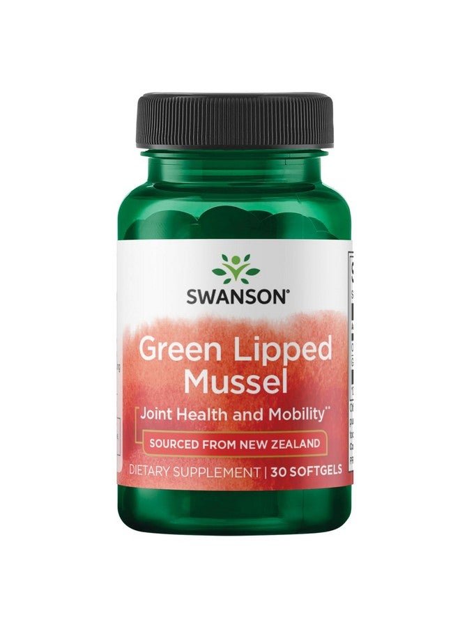 Swanson New Zealand Green Lipped Mussel Oil 30 Sgels - Image 1