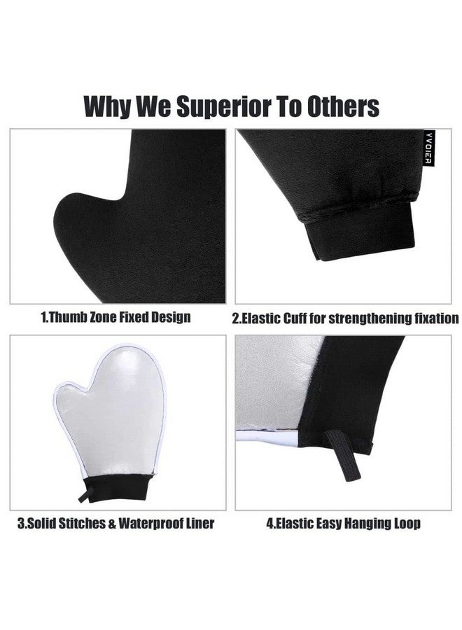 YVOIER Yvoier Self Tanning Mitt Applicator Elastic Wrist Tanning Mitts Self Tanner Mitt Applicator Tanning Glove Self Tan Mitt Applicator Self Tanner Glove Sunless Tanning Mitt - Image 3
