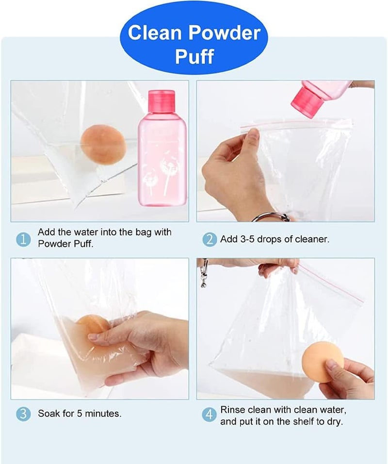 Goreem Professional Brush Cleaner Liquid Makeup Brush Cleaner for Cleaning Makeup Sponges Brushes & Applicators - Image 5