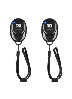 Phone Camera Remote Control(2 Pack) For Photos & Videos Wireless Camera Remote Shutter Clicker Compatible With Iphone Android Phone Ipad Tablets With Adjustable Wrist Strap