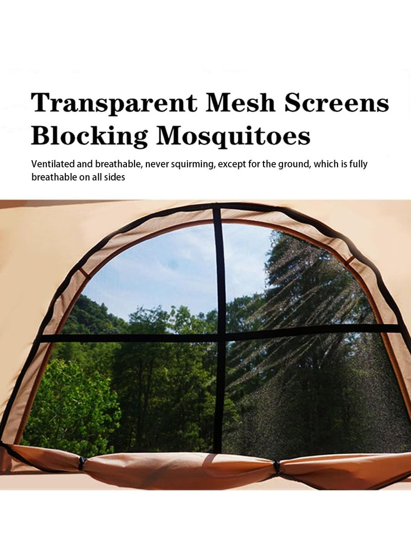 Loquat Inflatable Tent for Camping with Pump Moisture-Proof Pad Storage Bag Waterproof Easy Setup for 2-4 People Outdoor Camping - Image 2