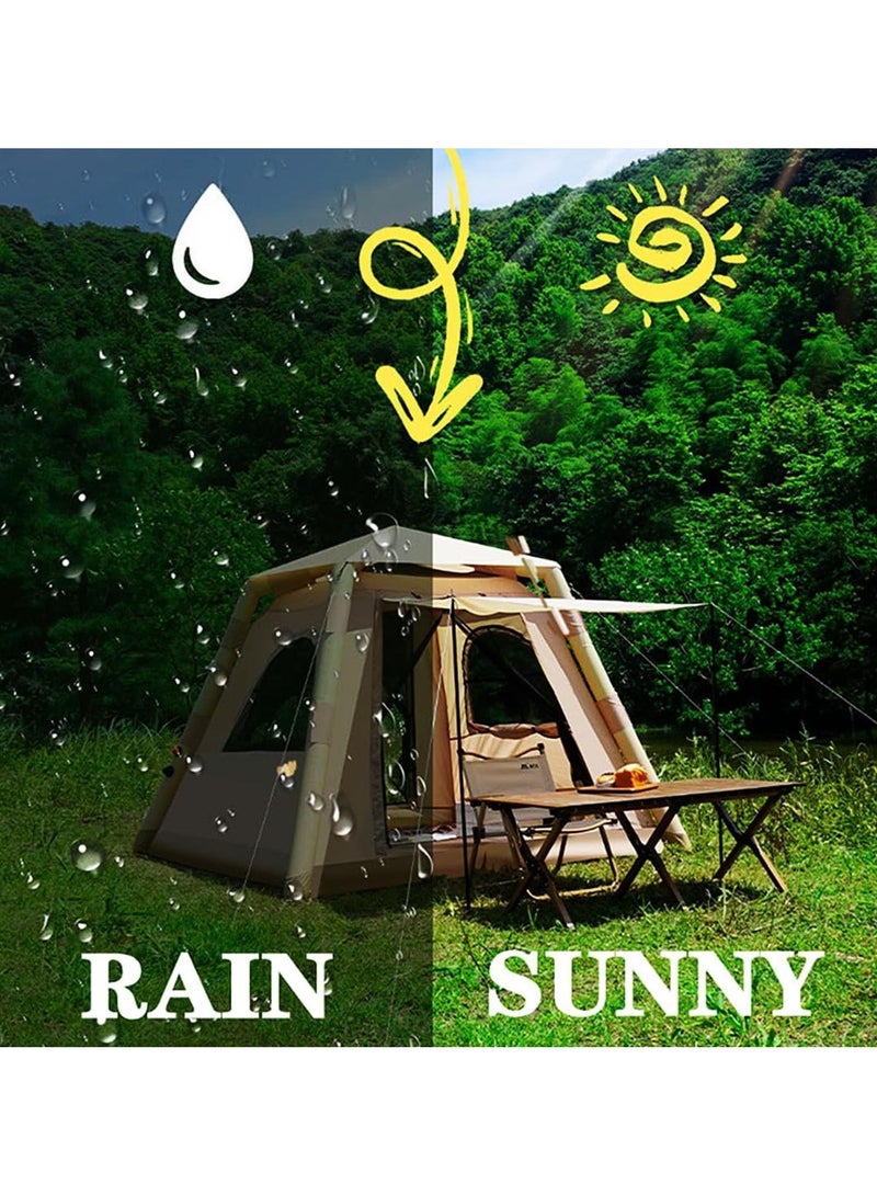 Loquat Inflatable Tent for Camping with Pump Moisture-Proof Pad Storage Bag Waterproof Easy Setup for 2-4 People Outdoor Camping - Image 3