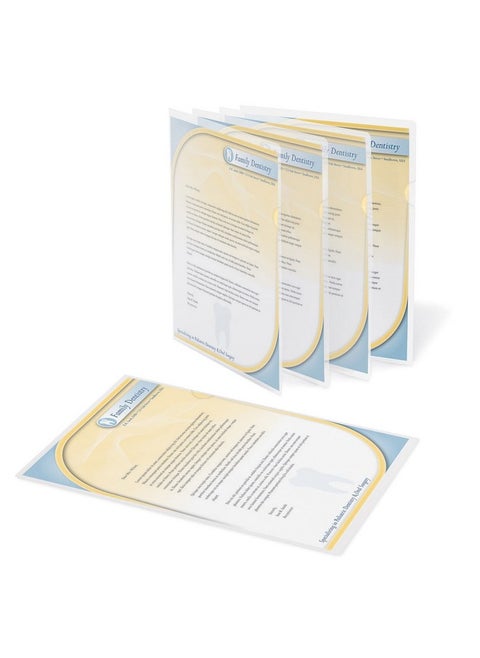 Poly Project View Folders Letter Size Clear Pack Of 10 741341