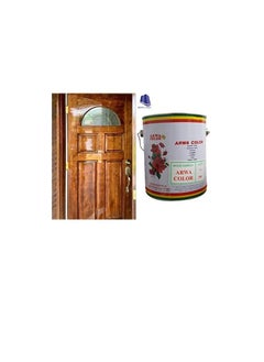 Arwa Arwa Color Wood Varnish for Furniture Wooden Hardware (1 US Gallon, SEQUOIA 508)  - Image 2