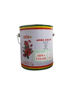 Arwa Arwa Color Wood Varnish for Furniture Wooden Hardware (1 US Gallon, SEQUOIA 508)  - Image 1