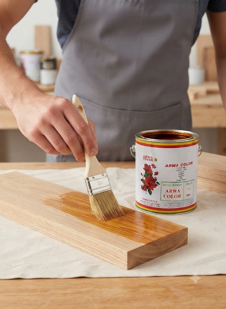 Arwa Color Wood Varnish for Furniture Wooden Hardware (1 US Gallon, SEQUOIA 508) - Image 3