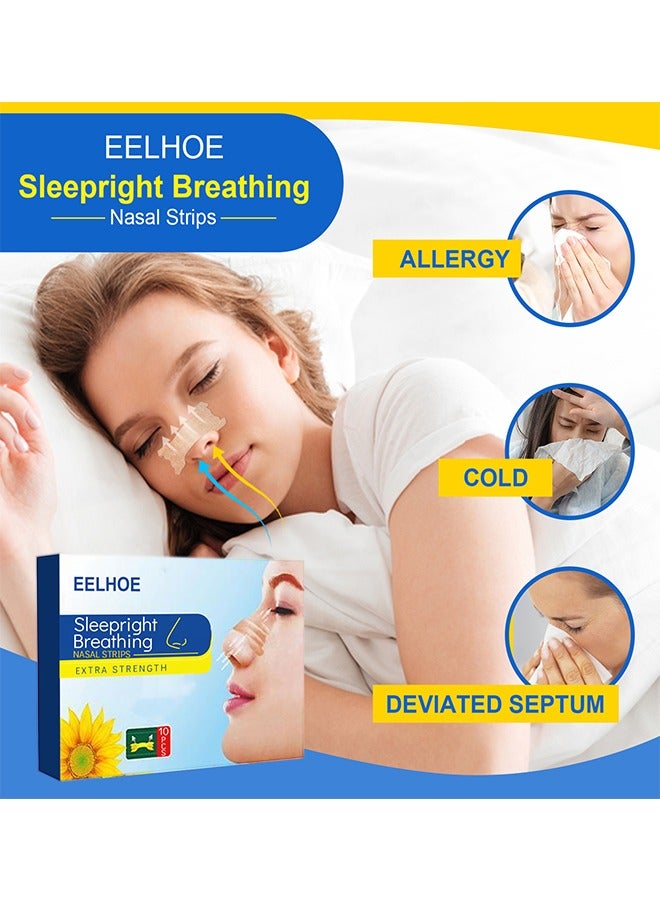 إيلهو 1 صندوق / 10 قطعة نوم تنفس أنف شريط - Image 3