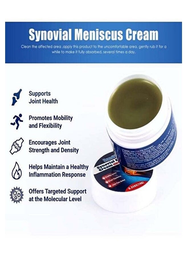 SUMIFUN 5-Piece Synovial Meniscus Pain Relief Cream, Joint Pain Relief Care Cream for Joint Care Treatment Gel Pain Relief Cream Joint and Bone Therapy Cream Soothing Joint Cream - Image 3