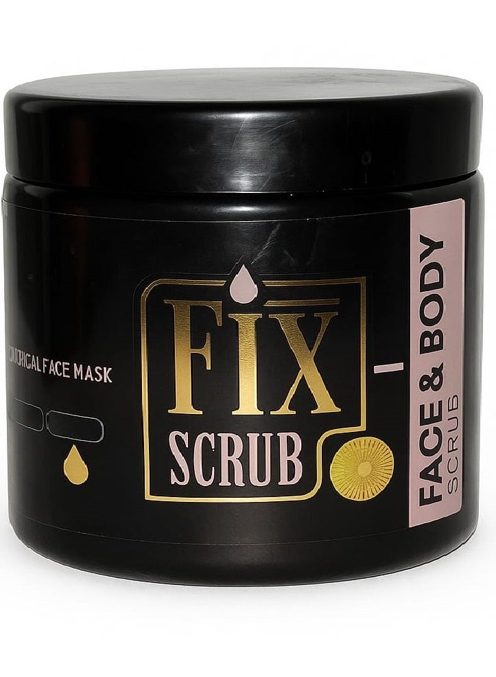 فيكس- سكراب للوجه و الجسم بالفحم 500جم