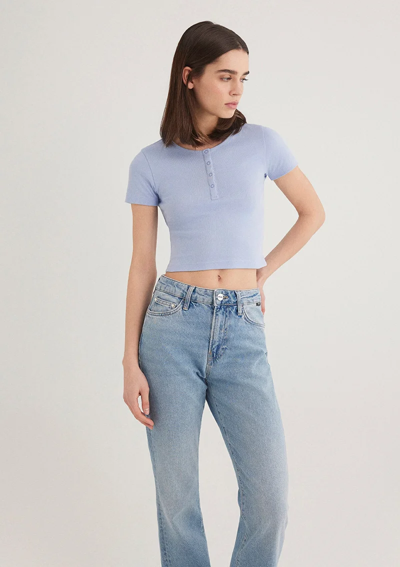 MAVI Blue Basic T-Shirt