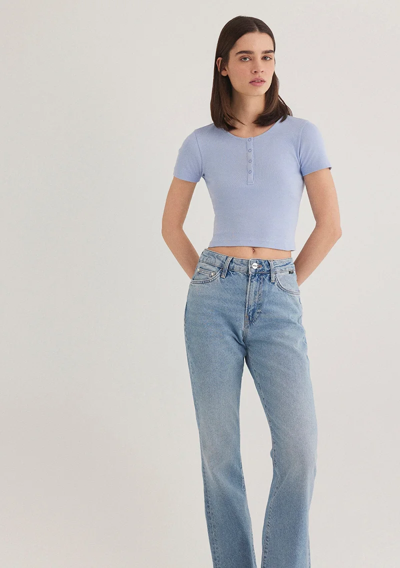MAVI Blue Basic T-Shirt