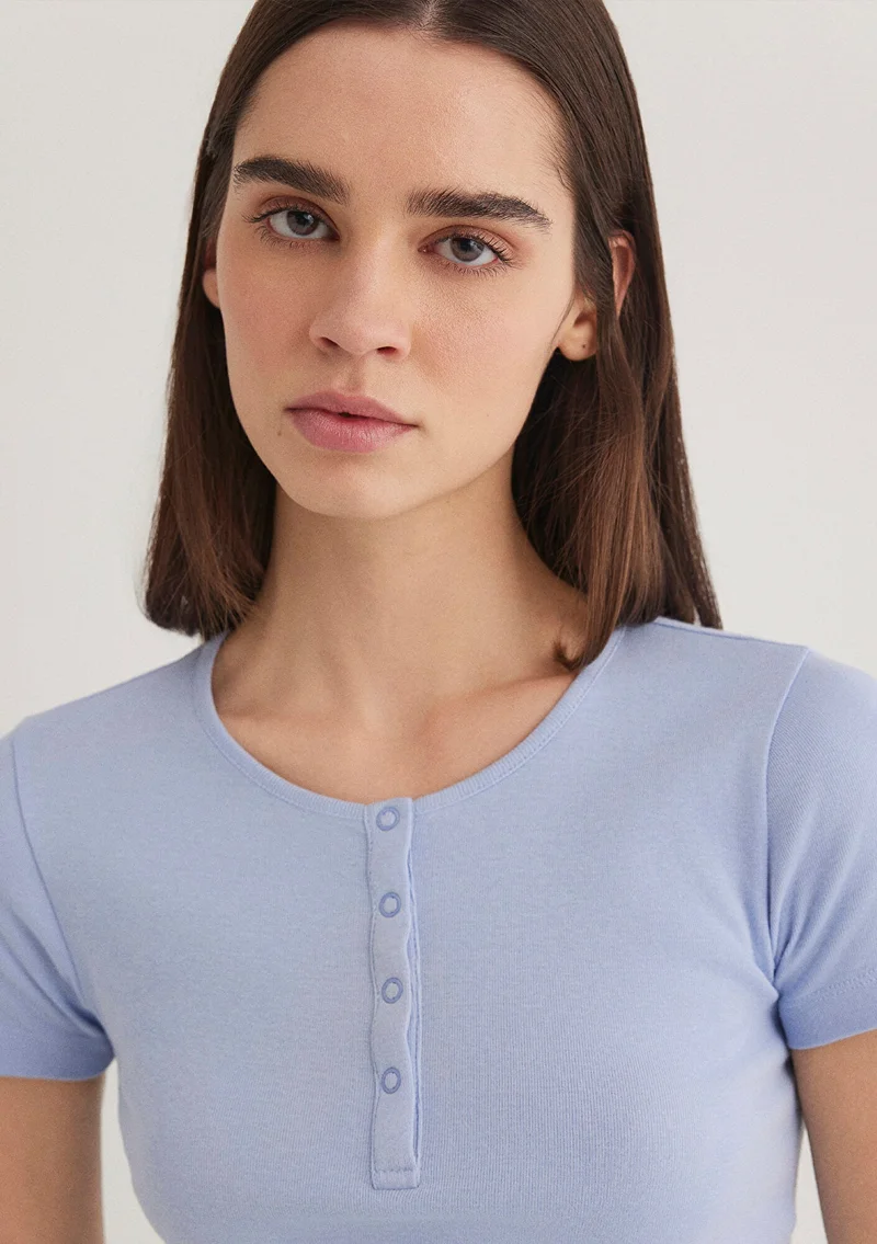MAVI Blue Basic T-Shirt