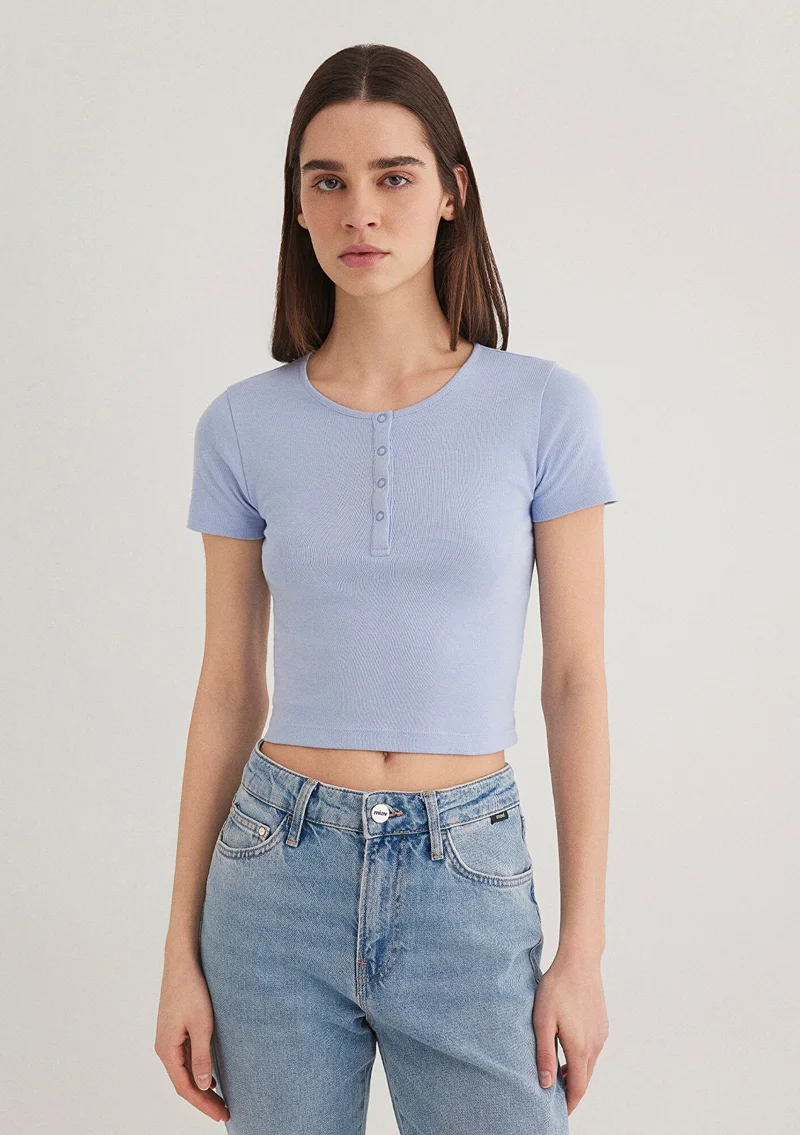 MAVI Blue Basic T-Shirt