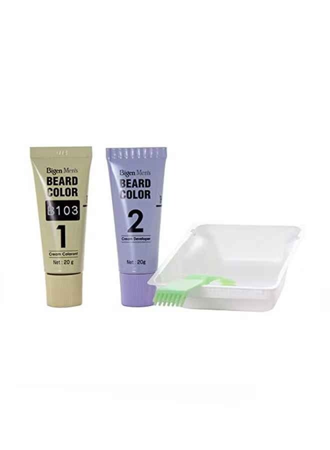 Bigen Men's Beard Color B103 Dark Brown Black 50grams - Image 2