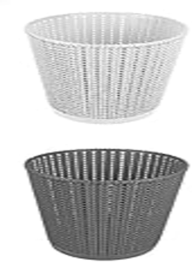 El helal & el negma turt office trash bin - white + El helal & el negma turt office trash bin - grey