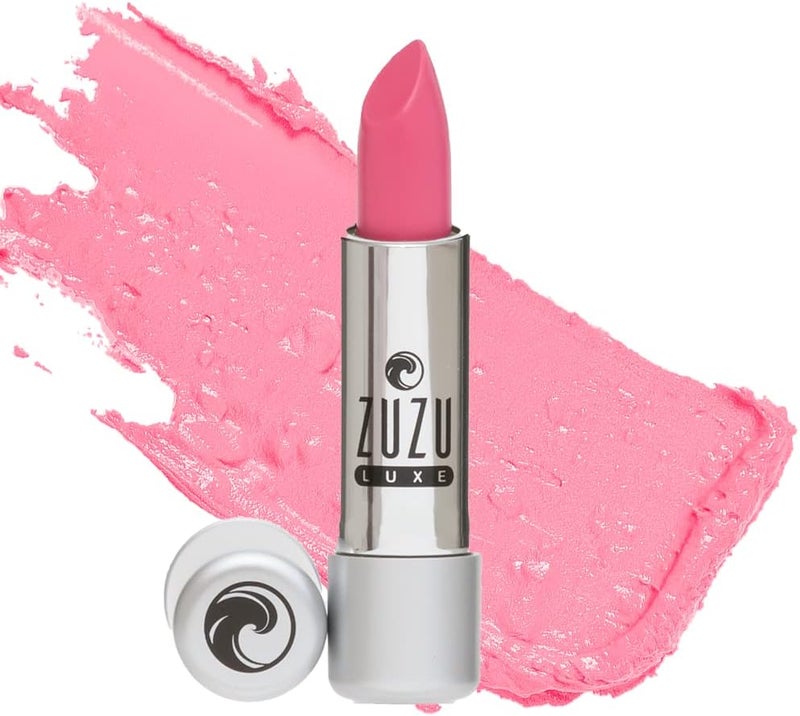 Zuzu Luxe Natural Hydrating Lip Color Lipstick in Dollhouse Pink - Vegan, Gluten-Free, and Cruelty-Free - Image 1